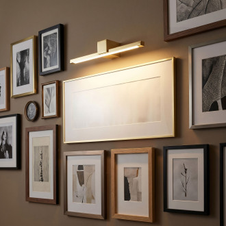 Koupelnové nástěnné LED svítidlo SWE043-1W 40cm GOLD