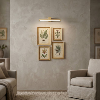 Koupelnové nástěnné LED svítidlo SWE043-1W 40cm GOLD