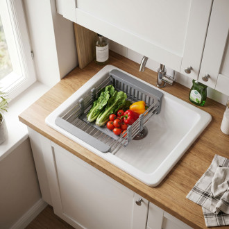 Teleskopický odkapávač na dřez REA P14487A Grey