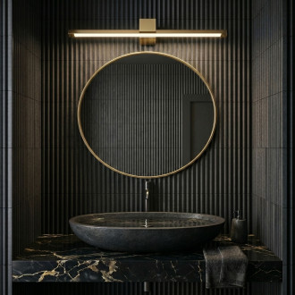 Koupelnové nástěnné LED svítidlo SWE044-1W 60cm GOLD