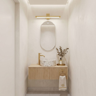 Koupelnové nástěnné LED svítidlo SWE044-1W 60cm GOLD