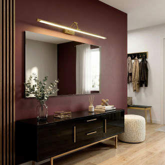 Koupelnové nástěnné LED svítidlo SWE021-1W 80cm Gold