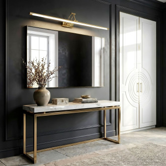 Koupelnové nástěnné LED svítidlo SWE021-1W 80cm Gold