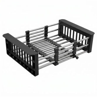 REA Teleskopický odkapávač na dřez REA P14487 Black HOM-09973