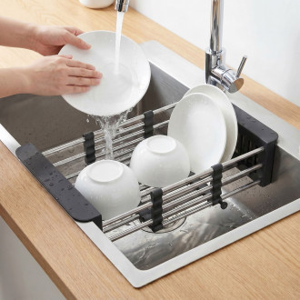Teleskopický odkapávač na dřez REA P14487 Black
