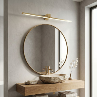 Koupelnové nástěnné LED svítidlo SWE045-1W 80 cm GOLD