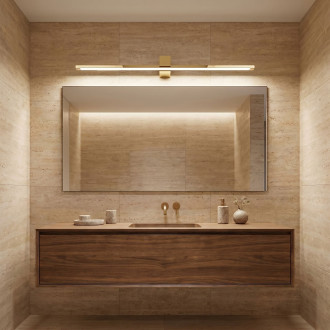 Koupelnové nástěnné LED svítidlo SWE045-1W 80 cm GOLD
