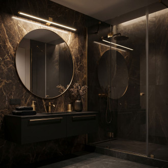 Koupelnové nástěnné LED svítidlo SWE045-1W 80 cm GOLD
