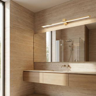 Koupelnové nástěnné LED svítidlo SWE045-1W 80 cm GOLD