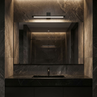 Koupelnové nástěnné LED svítidlo SWE049-1W 40 cm Black