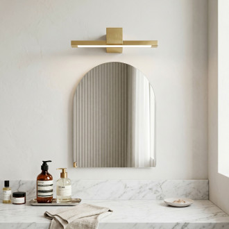 Koupelnové nástěnné LED svítidlo SWE046-1W 40cm GOLD BRUSH