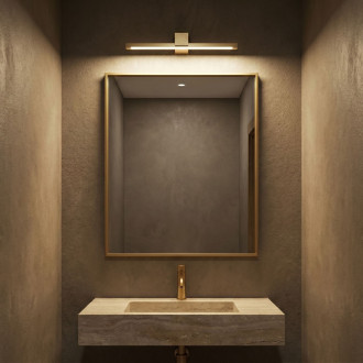 Koupelnové nástěnné LED svítidlo SWE046-1W 40cm GOLD BRUSH