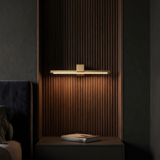 Koupelnové nástěnné LED svítidlo SWE047-1W 60cm GOLD BRUSH