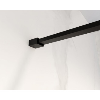 Walk-in sprchový kout LAGOS BLACK NEW 200 s otočným panelem