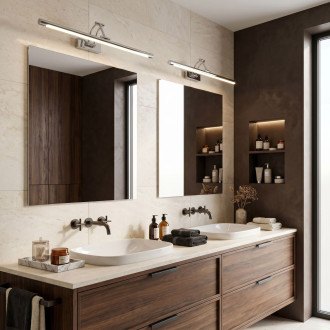 Koupelnové nástěnné LED svítidlo SWE017-1W 60cm Chrome