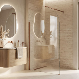 Sprchová zástěna Rea Heaven Brush Copper 120