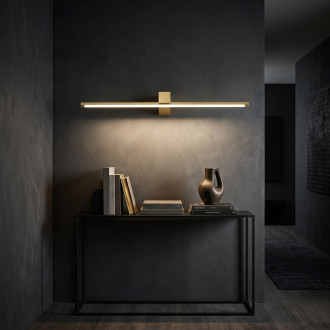 Koupelnové nástěnné LED svítidlo SWE048-1W 80cm GOLD BRUSH