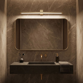 Koupelnové nástěnné LED svítidlo SWE048-1W 80cm GOLD BRUSH