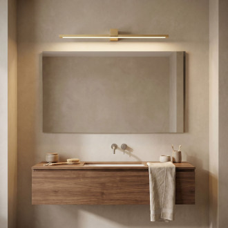 Koupelnové nástěnné LED svítidlo SWE048-1W 80cm GOLD BRUSH