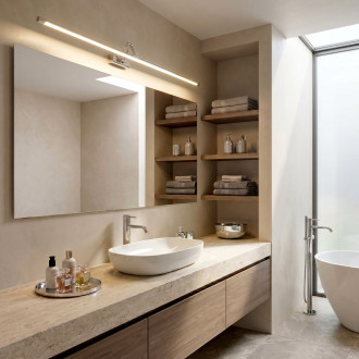 Koupelnové nástěnné LED svítidlo SWE018-1W 80cm Chrome