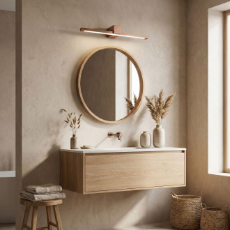 Koupelnové nástěnné LED svítidlo SWE053-1W 60 cm COPPER BRUSH