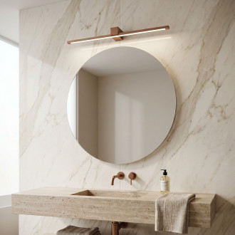 Koupelnové nástěnné LED svítidlo SWE054-1W 80 cm COPPER BRUSH