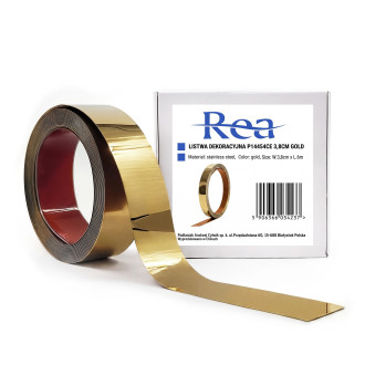 REA Samolepicí dekorativní lišta Rea P14454CA 3,8cm Gold HOM-09970