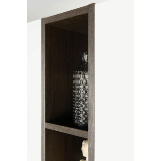 ESPACE otevřená policová skříňka 20x172x32cm, černá matná