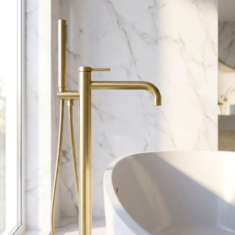 REA Volně stojící baterie Rea Clif Brush Gold REA-B7502