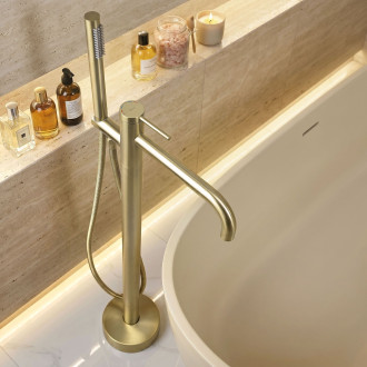 REA Volně stojící baterie Rea Clif Brush Gold REA-B7502
