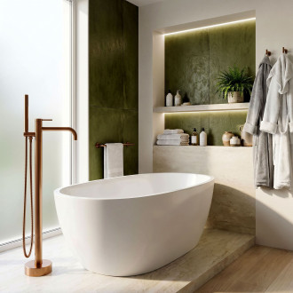 REA Volně stojící baterie Rea Clif Brush Copper REA-B7504