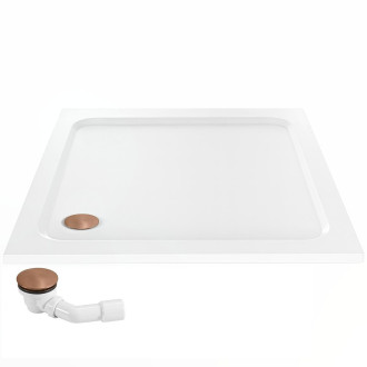 REA Sprchová akrylová vanička Belmond White 80x80 KPL-04370