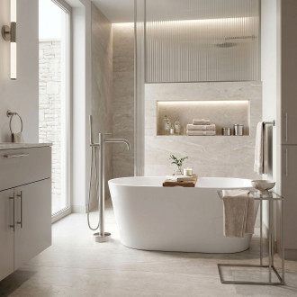 REA Volně stojící baterie Rea Clif Brush Nickel REA-B7500