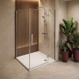 REA Sprchová akrylová vanička Belmond White 80x80 REA-K4370