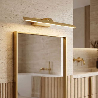 Koupelnové nástěnné LED svítidlo SWE004-1W 43cm GOLD