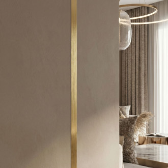 Samolepicí dekorativní lišta Rea P14454 2cm Brush Gold