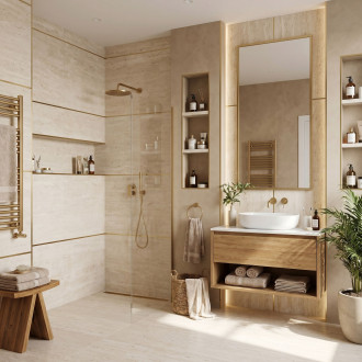 Samolepicí dekorativní lišta Rea P14454 2cm Brush Gold