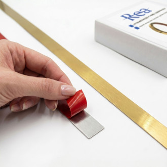 Samolepicí dekorativní lišta Rea P14454 2cm Brush Gold