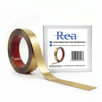 Samolepicí dekorativní lišta Rea P14454 2cm Brush Gold