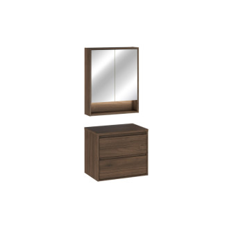 Comad SET-VOV B VILLA 60CM MC Koupelnová sestava 60 cm s deskou a zrcadlovou skříňkou