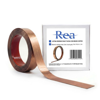 Samolepicí dekorativní lišta Rea P14454A 2cm Brush Copper