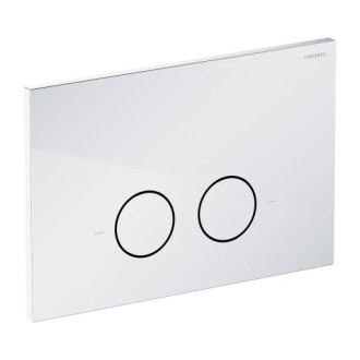 Omnires STEEL-R45 splachovací tlačítko z nerezové oceli, chrom lesk ST45PS1CR