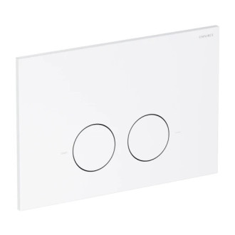 Omnires MINIMAL splachovací tlačítko, bílý mat MPS1WM