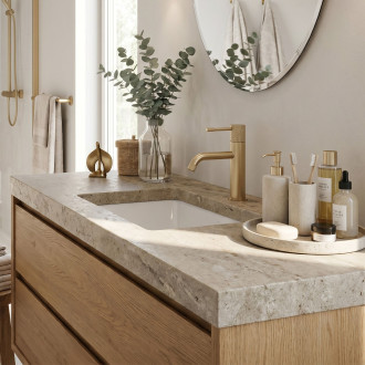Umyvadlová baterie Rea Venti Brush Gold Low