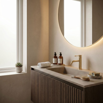 Umyvadlová baterie Rea Venti Brush Gold Low
