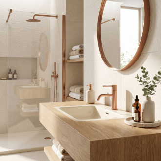 Umyvadlová baterie Rea Venti Brush Copper Low