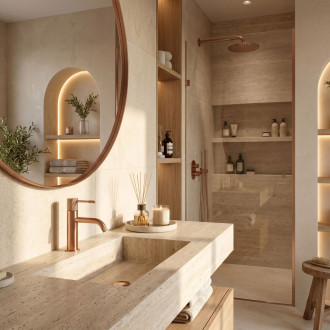 Umyvadlová baterie Rea Venti Brush Copper Low