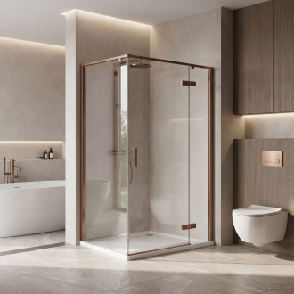 Sprchový kout Rea Bruno 120x90 Brush Copper