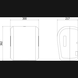 Mexen Verno-Max automatyczny podajnik ręczników papierowych, czarny mat- 70K310-70
