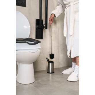 HANDICAP WC štětka na postavení, extra dlouhá rukojeť 51cm, nerez mat
